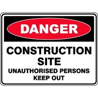 DANGER Construction UPKO Site Sign