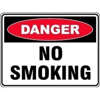 DANGER No Smoking Sign