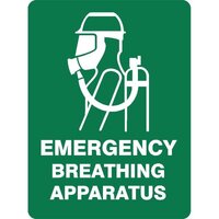 EMERGENCY Breathing Apparatus Sign