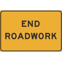 END ROADWORK Non Reflective (Swing Stand Sign ONLY)