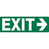 EXIT with RIGHT ARROW Safety Luminous Sign