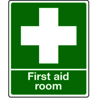 EMERGENCY FIRST AID ROOM W/PICTOGRAPH SIGN