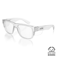 SafeStyle Fusions Clear Frame Blue Light Blocking Lens