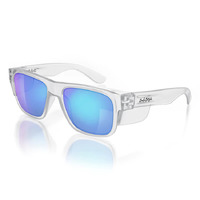SafeStyle Fusions Clear Frame Mirror Blue Polarised