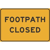 FOOTPATH CLOSED Non Reflective Swing Stand Sign ONLY