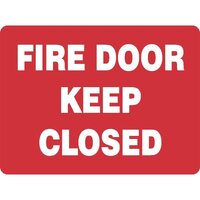 Fire Door Keep Closed Sign