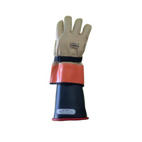 VOLT SAFETY Leather Live Line Outer Gloves, Cow Hide