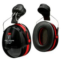 3M Optime 3 Cap Attachable Red/Black Ear Muffs Class 5 30db