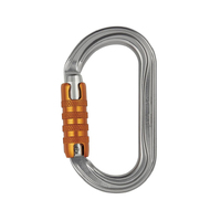 PETZL OK OVAL TRIACT-LOCK Alloy Carabiner