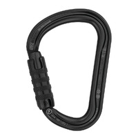 PETZL WILLIAM Aluminium Triact-Lock Large D Carabiner Black (PACK OF 4)