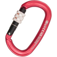 Kong 712 Oval Alloy S/G Carabiner Red
