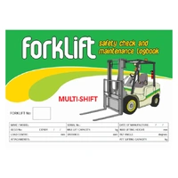 Forklift MULTI SHIFT Safety Check Logbook