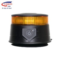 VISION SAFE NANO LED Beacon Rechargeable Amber W/Magnetic Base & Remote Control 12-24VDC