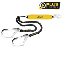 ZERO SCAFFPRO2 Twin Elasticated Lanyard with Snaphook & 110mm Scaffold Hooks