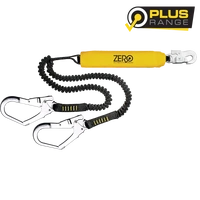 ZERO SCAFFPRO Twin Elasticated Lanyard with Snaphook & Scaffold Hooks