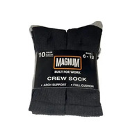 MAGNUM Everyday Crew Sock Size 6 - 12 (PACK OF 10)