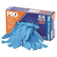 PRO CHOICE Nitrile BLUE Power Free Glove (BOX OF 100)