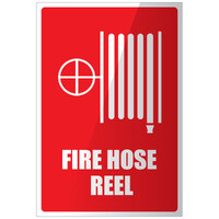 Fire Hose Reel Location Sign PVC Plastic 225 x 150mm
