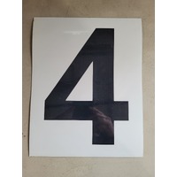 Magnetic Numbers 200mm Black on White
