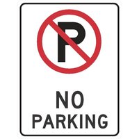 No Parking Sign W/ Pictograph