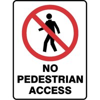 No Pedestrian Access W/Picto