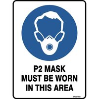 P2 Mask Must Be Warn In This Area W/Pictograph