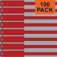 Jtagz 300mm RigTag BLANK (Red) | PACK OF 100