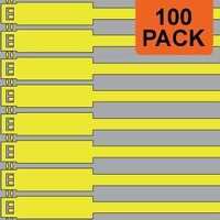 Jtagz 300mm RigTag BLANK (Yellow) | PACK OF 100