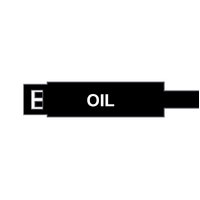 OIL Safety Fuel Tags 175mm Black (PACK OF 10)
