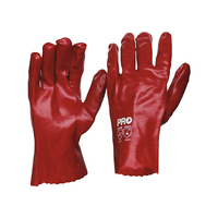 PRO CHOICE Red PVC Glove 27cm (PACK OF 12)