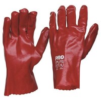 Pro Choice PVC Glove Red Single Dip 27cm