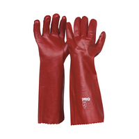 PRO CHOICE Red PVC Glove 45cm | PACK OF 12