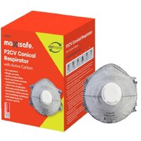 MAXISAFE P2 Cupped Respirator with Carbon and Valve (BOX OF 10)