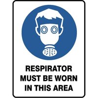 Respirator Must Be Worn In This Area W/Picto