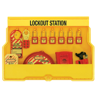 MasterLock S1850V410 Lockout Station (Filled)