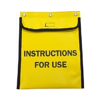 GLOBAL SPILL INSTRUCTIONS FOR USE PVC Yellow Storage Pouch