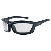 3M Bark Hut Clear Safety Glasses w/Dustguard (PACK OF 12)