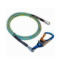 STEIN Wire Core Flipline Lanyard w/ Swivel Alloy Triple Action Snap Hook