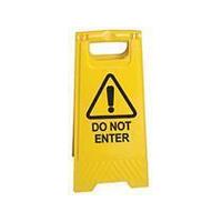 A-Frame Yellow Floor Sign Do Not Enter (ECONOMY)