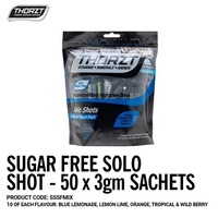 THORZT Sugar Free Solo Shot Powdered Hydration 50 x 3gm Sachets