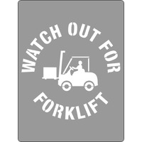 USS Stencil Watch out for Forklifts Symbol Poly 600mm x 450mm