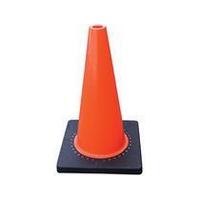 GLOBAL SPILL Traffic Cone Orange 700mm Non Reflective and Black Base (PACK OF 10)