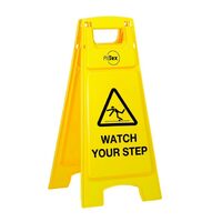 A-Frame Yellow Floor Sign Watch Your Step (PREMIUM)
