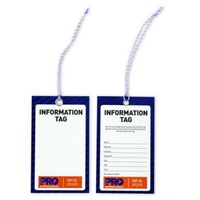 PRO CHOICE Lockout Tagout Cardboard Tags INFORMATION (PACK OF 100)