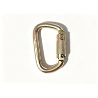 Screw Gate D Shaped Steel Carabiner 45kN