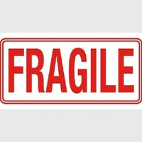 FRAGILE Label 100 x 50mm (ROLL OF 500)