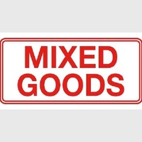 MIXED GOODS Label 100 x 50mm (ROLL OF 500)