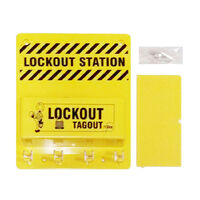 Lockout Tagout LOTO Plastic Wall Mountable Station Storage