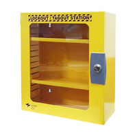 USS Metal Lockout Tagout Station w/ Clear Door