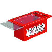 USS Lockout Tagout Group Lock Box Red (26 Lock)
